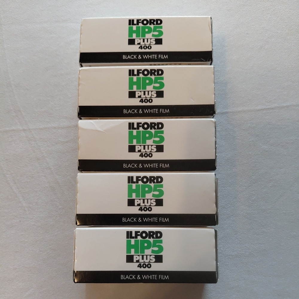 5 Rolls Ilford HP5 Plus 400 120 Film Exp. 04/2028 Black & White Harman